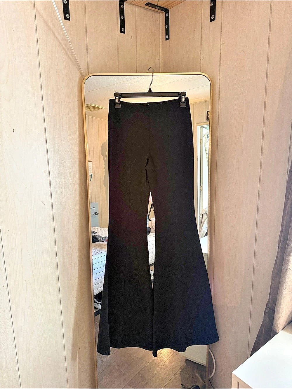 boohoo Wide Leg Trousers in Black
